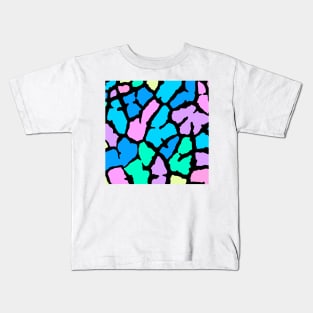 Pastel Giraffe Print Kids T-Shirt